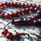 48 gr Hand Tasbih 36 Beads 12 mm Mesbah Rosary Indonesian Cherry Red Amber for Healing FR50