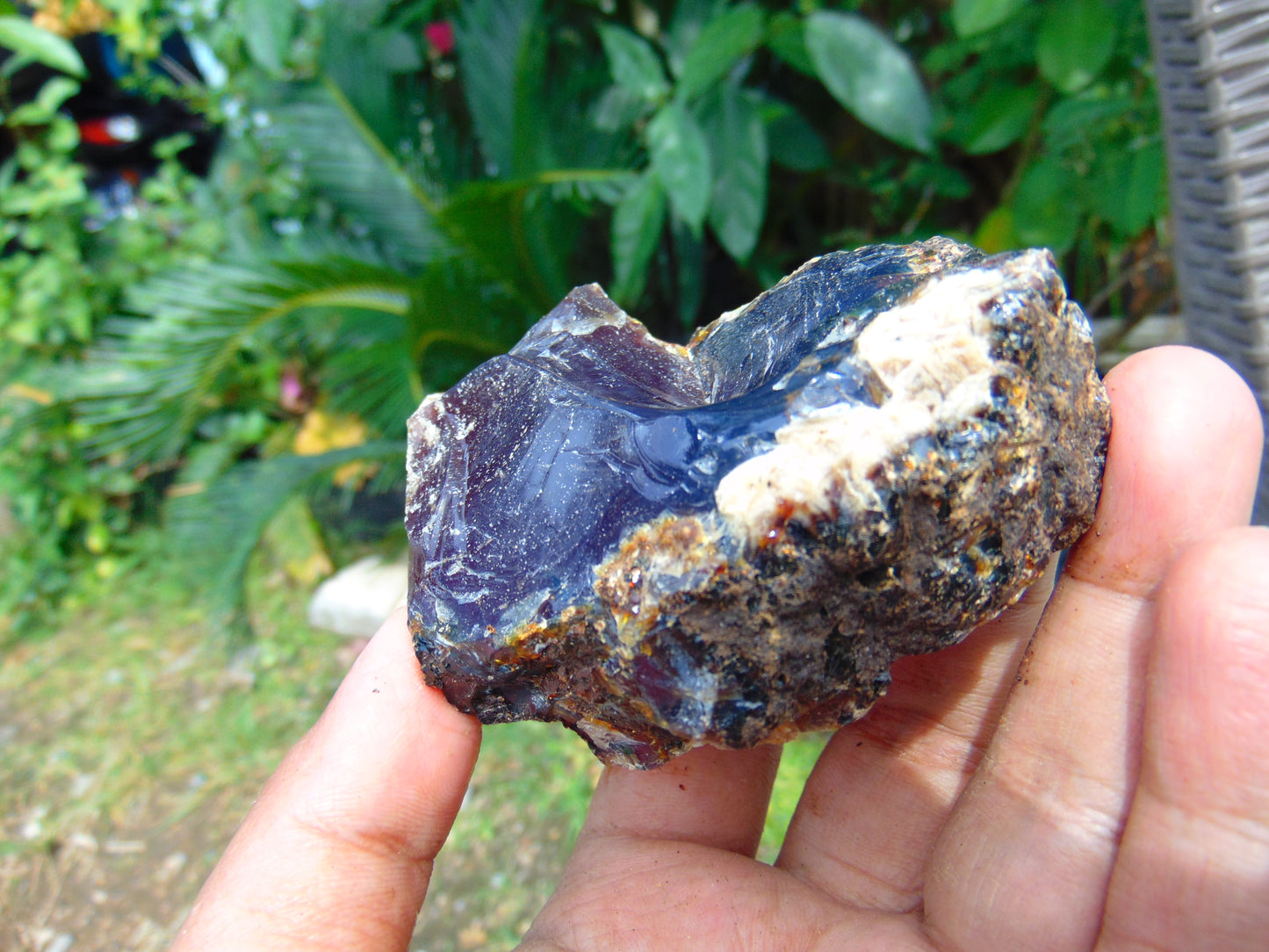 88 gram Rough Raw Indonesian Blue Amber for Healing AGRB129