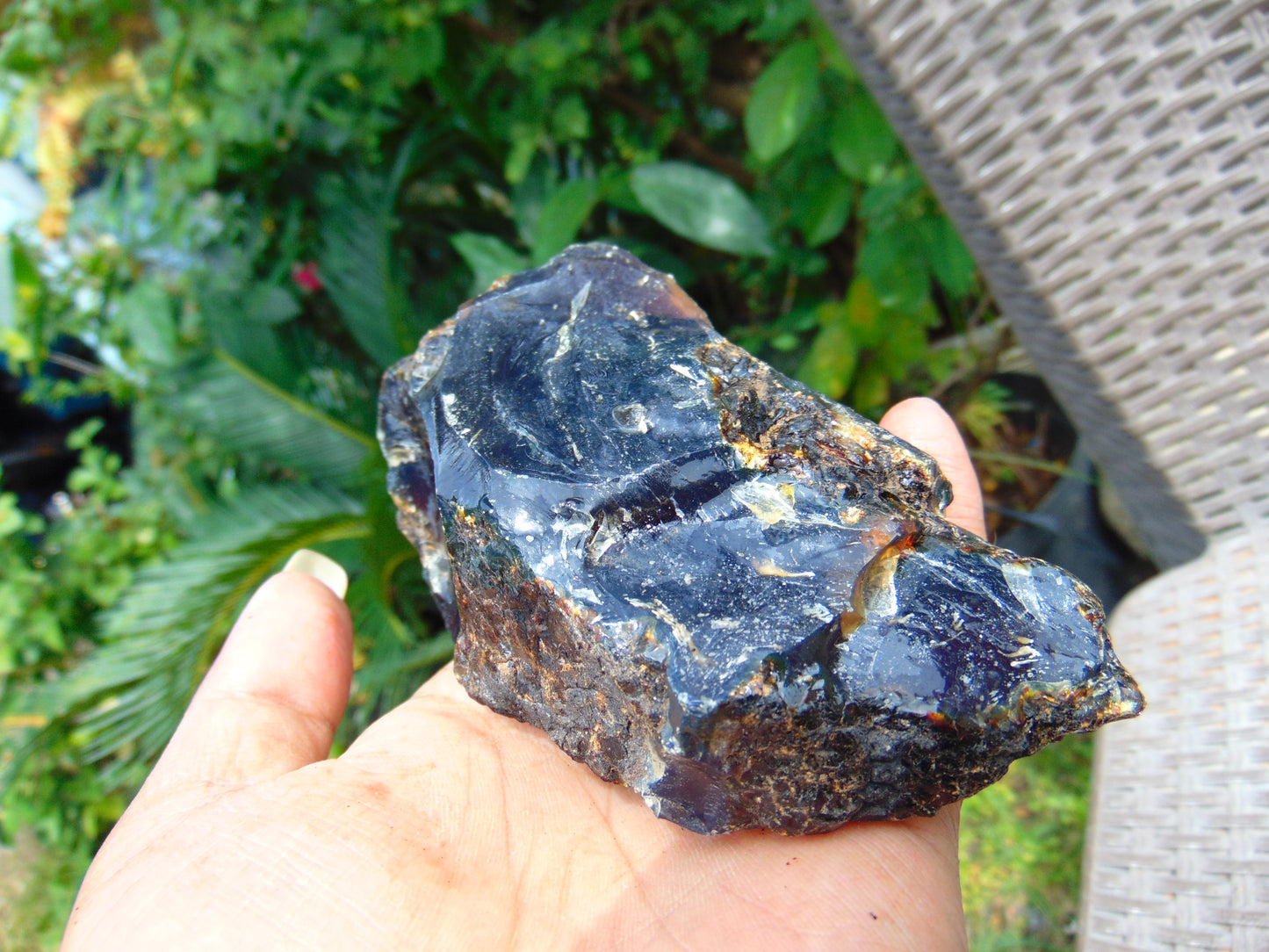 174 gram Rough Raw Indonesian Blue Amber for Healing AGRB147