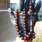 49 gr Hand Tasbih 36 Beads 12 mm Mesbah Rosary Indonesian Black Blue Amber for Healing FR47