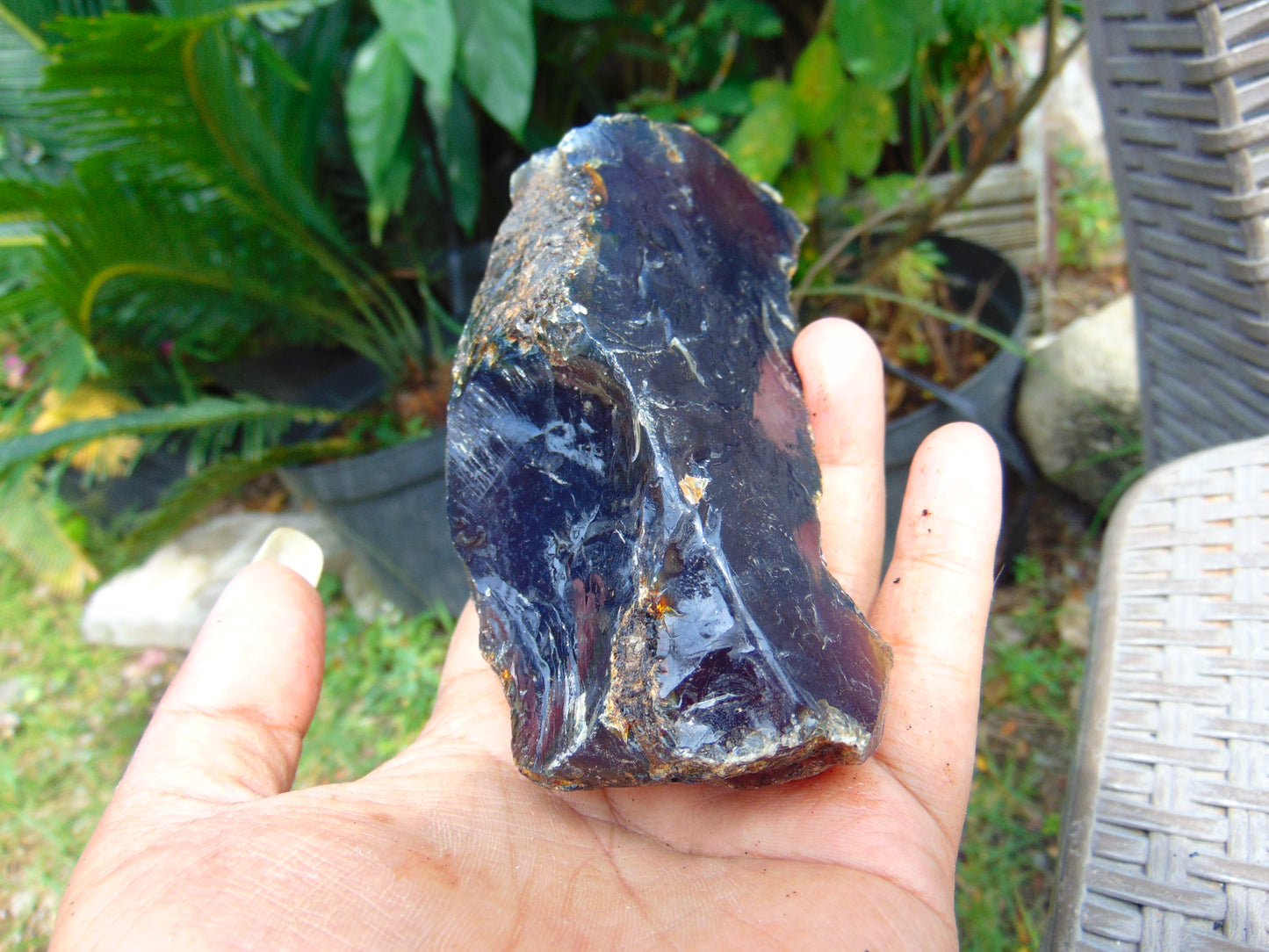 174 gram Rough Raw Indonesian Blue Amber for Healing AGRB147