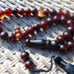 66 gr Tasbih Mesbah Rosary 35 Beads 14 mm Indonesian Cherry Red Amber for Healing TB14i7