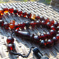66 gr Tasbih Mesbah Rosary 35 Beads 14 mm Indonesian Cherry Red Amber for Healing TB14i7