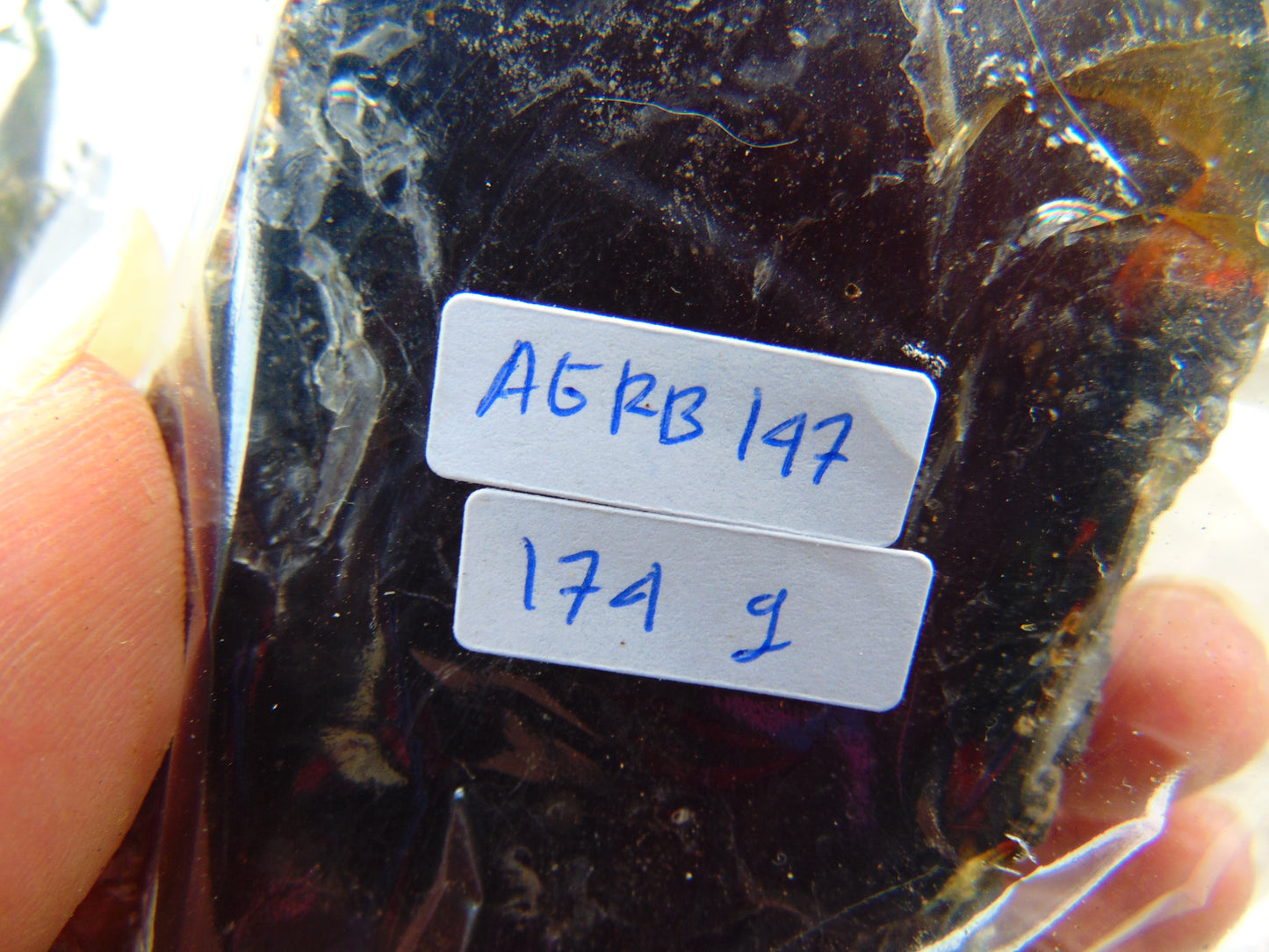 174 gram Rough Raw Indonesian Blue Amber for Healing AGRB147