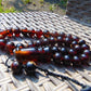 57 gr Tasbih Mesbah Rosary 35 Beads 14 mm Indonesian Dark Red Amber for Healing TB14i31