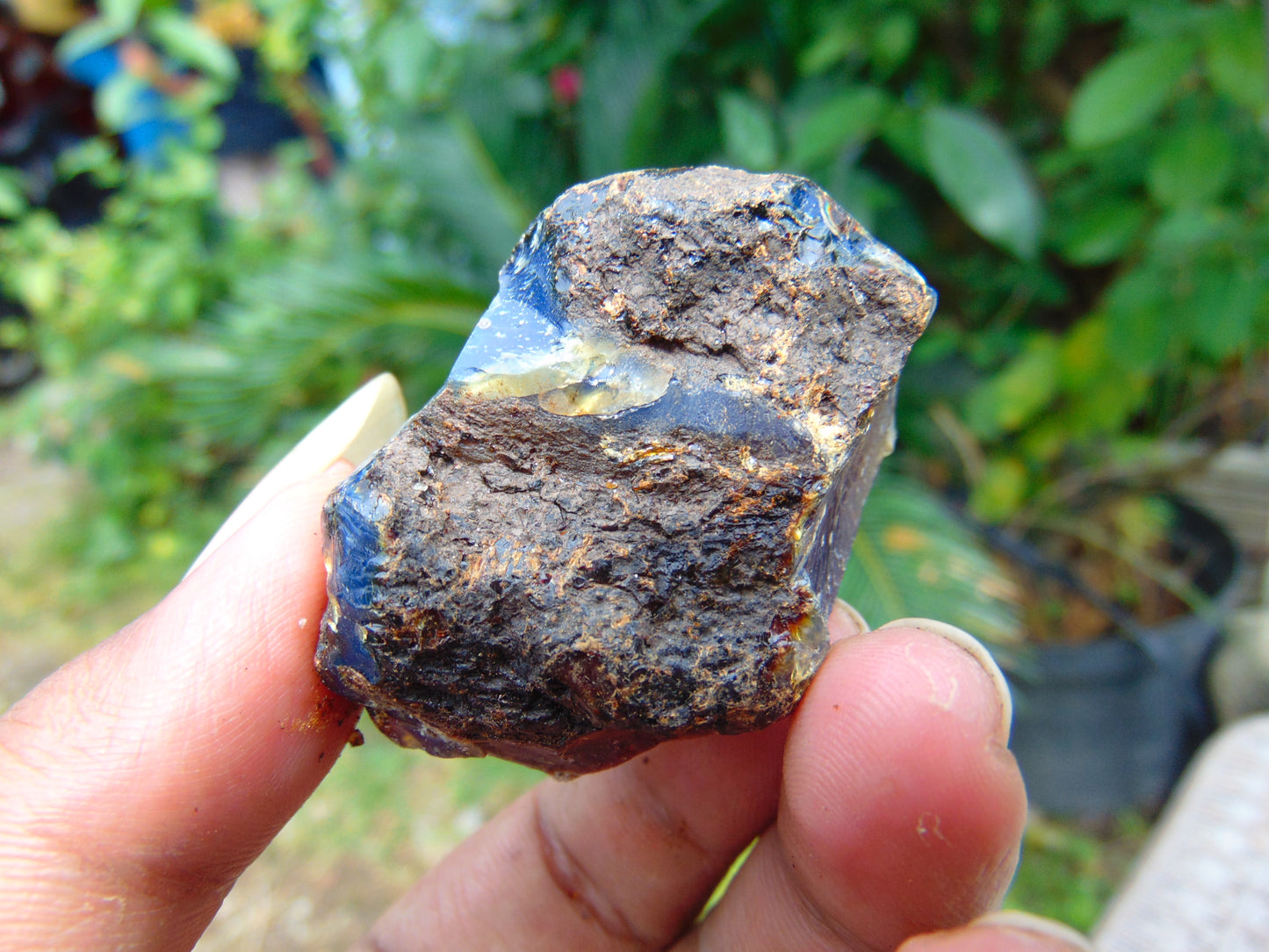 20 gram Rough Raw Indonesian Blue Amber for Healing AGRB157