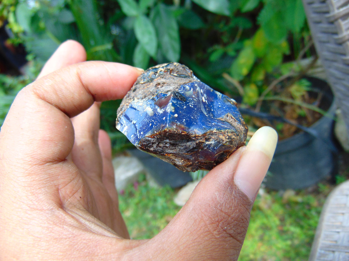 20 gram Rough Raw Indonesian Blue Amber for Healing AGRB157