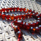 68 gr Tasbih Mesbah Rosary 35 Beads 14 mm Indonesian Cherry Red Amber for Healing TB14i5