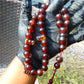 68 gr Tasbih Mesbah Rosary 35 Beads 14 mm Indonesian Cherry Red Amber for Healing TB14i5