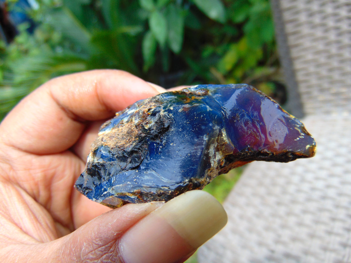 27 gram Rough Raw Indonesian Blue Amber for Healing AGRB141
