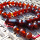 48 gr Hand Tasbih 36 Beads 12 mm Mesbah Rosary Indonesian Red Amber for Healing FR9
