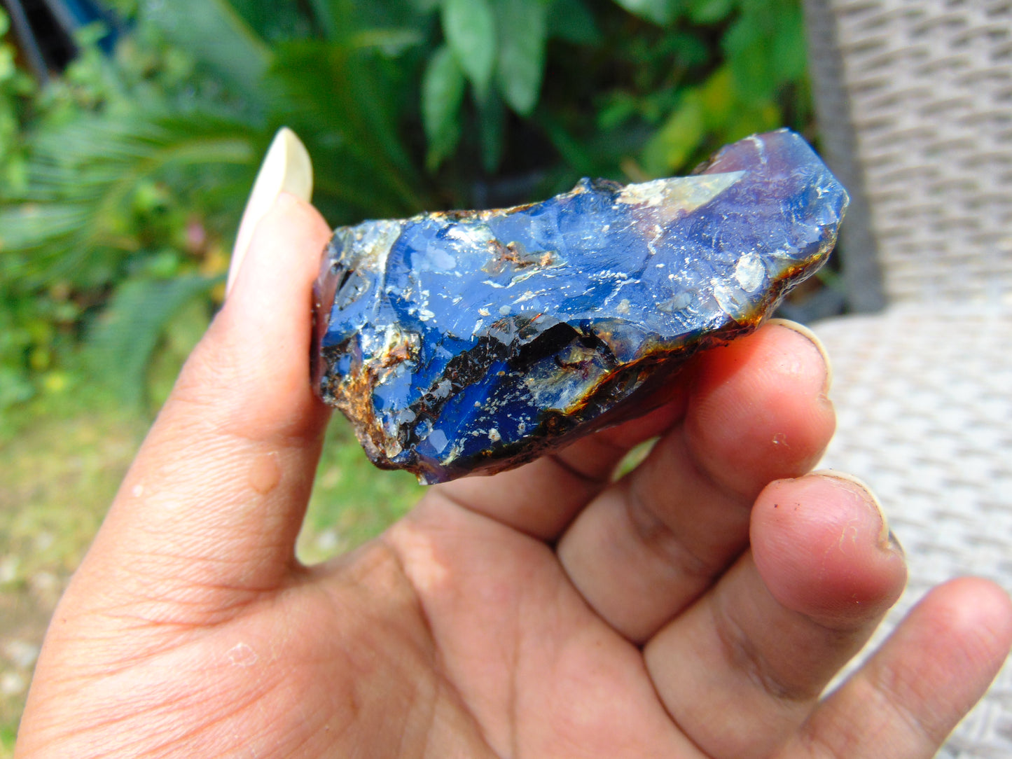 27 gram Rough Raw Indonesian Blue Amber for Healing AGRB141