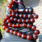 48 gr Hand Tasbih 36 Beads 12 mm Mesbah Rosary Indonesian Red Amber for Healing FR9