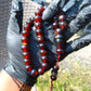47 gr Hand Tasbih 36 Beads 12 mm Mesbah Rosary Indonesian Red Amber for Healing FR10