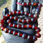 47 gr Hand Tasbih 36 Beads 12 mm Mesbah Rosary Indonesian Red Amber for Healing FR10