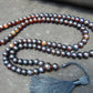 74 gram 108 Beads 10 mm Mala Buddha for Yoga and Meditation Indonesian Black Amber for Healing MB14