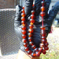 48 gr Hand Tasbih 36 Beads 12 mm Mesbah Rosary Indonesian Red Amber for Healing FR7