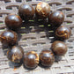 89 gr 10 Beads 25mm Bracelet Aromatic Amber Indonesia for Healing 26BN17