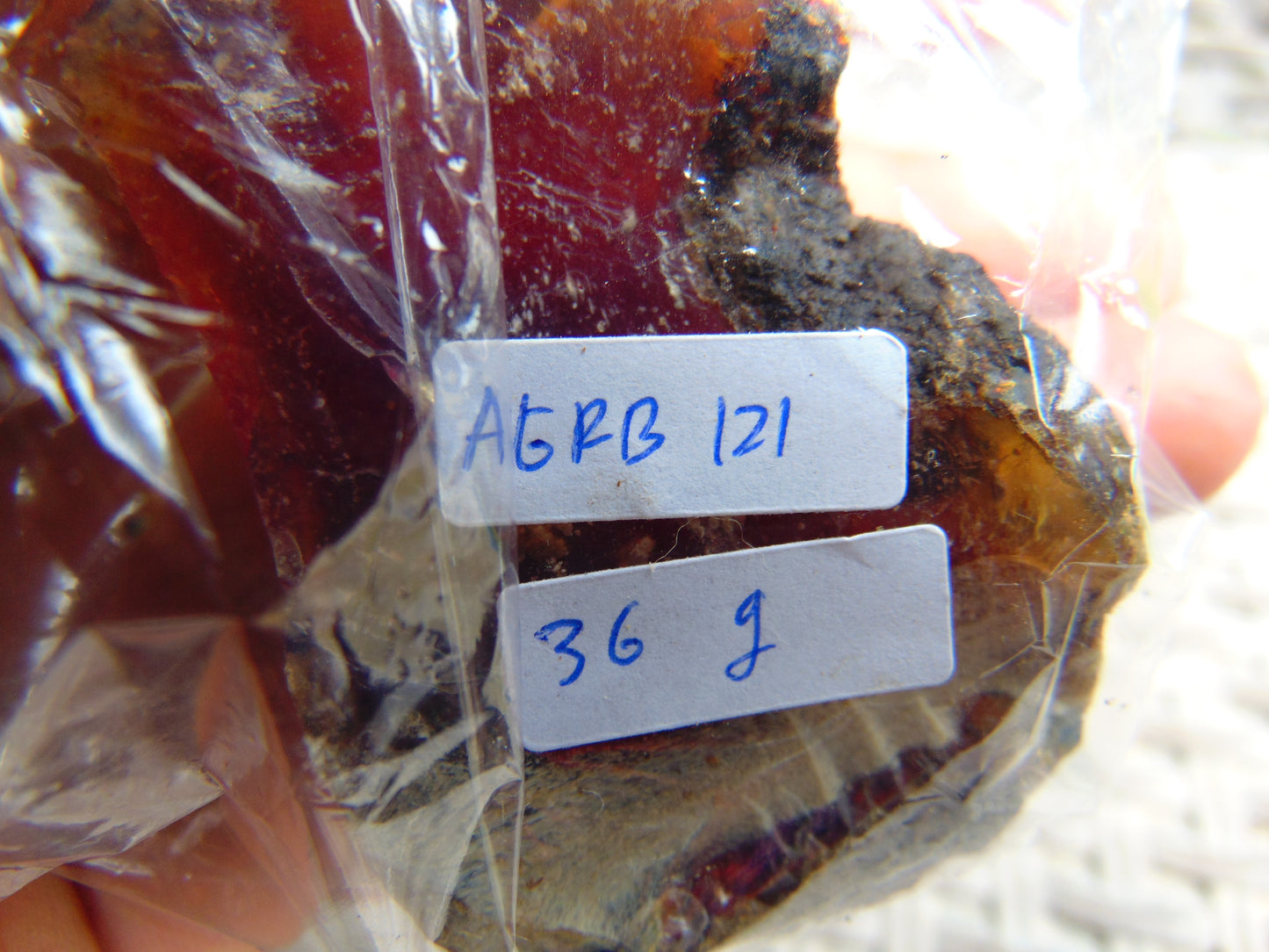 36 gram Rough Raw Indonesian Blue Amber for Healing AGRB121