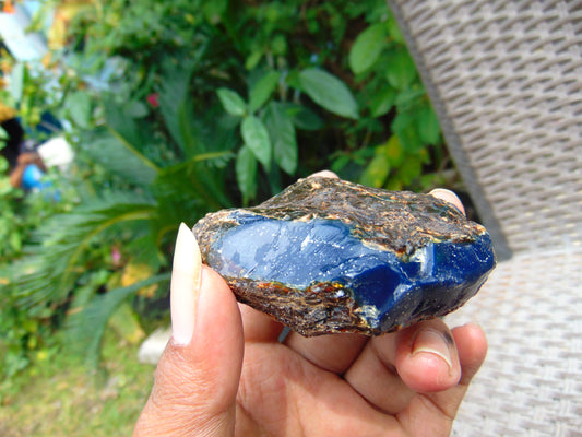 53 gram Rough Raw Indonesian Purple Blue Amber for Healing AGRB88