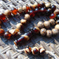 48 gr Hand Tasbih 36 Beads 12 mm Mesbah Rosary Indonesian White Amber for Healing FR3