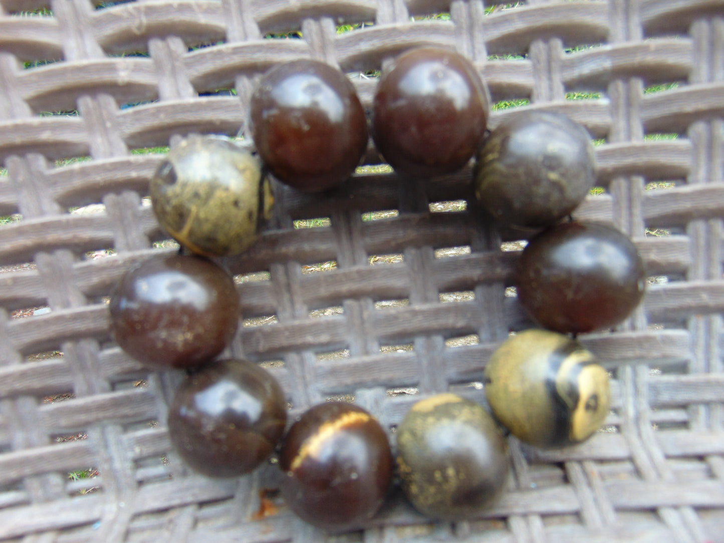 85gr 10 Beads 25mm Bracelet Aromatic Amber Indonesia for Healing 26BN16