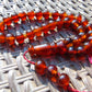 48 gr Hand Tasbih 36 Beads 12 mm Mesbah Rosary Indonesian White Amber for Healing FR1