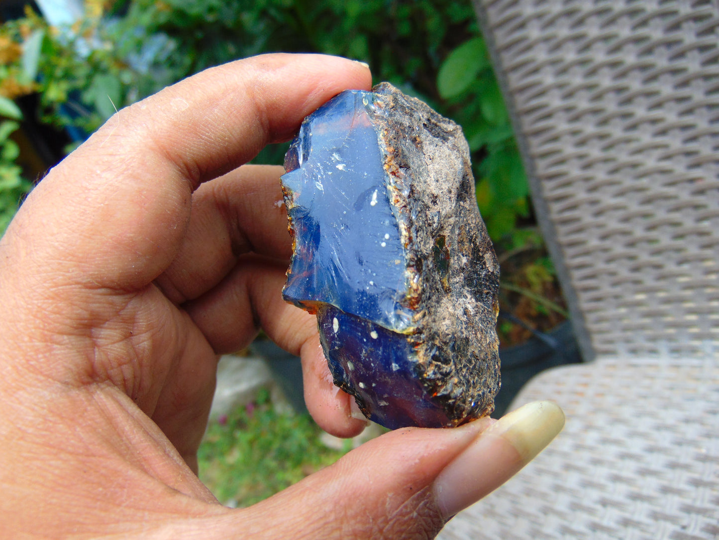 31 gram Rough Raw Indonesian Blue Amber for Healing AGRB127