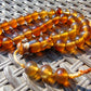 46 gr Hand Tasbih 36 Beads 12 mm Mesbah Rosary Indonesian Yellow Bluish Amber for Healing FR6