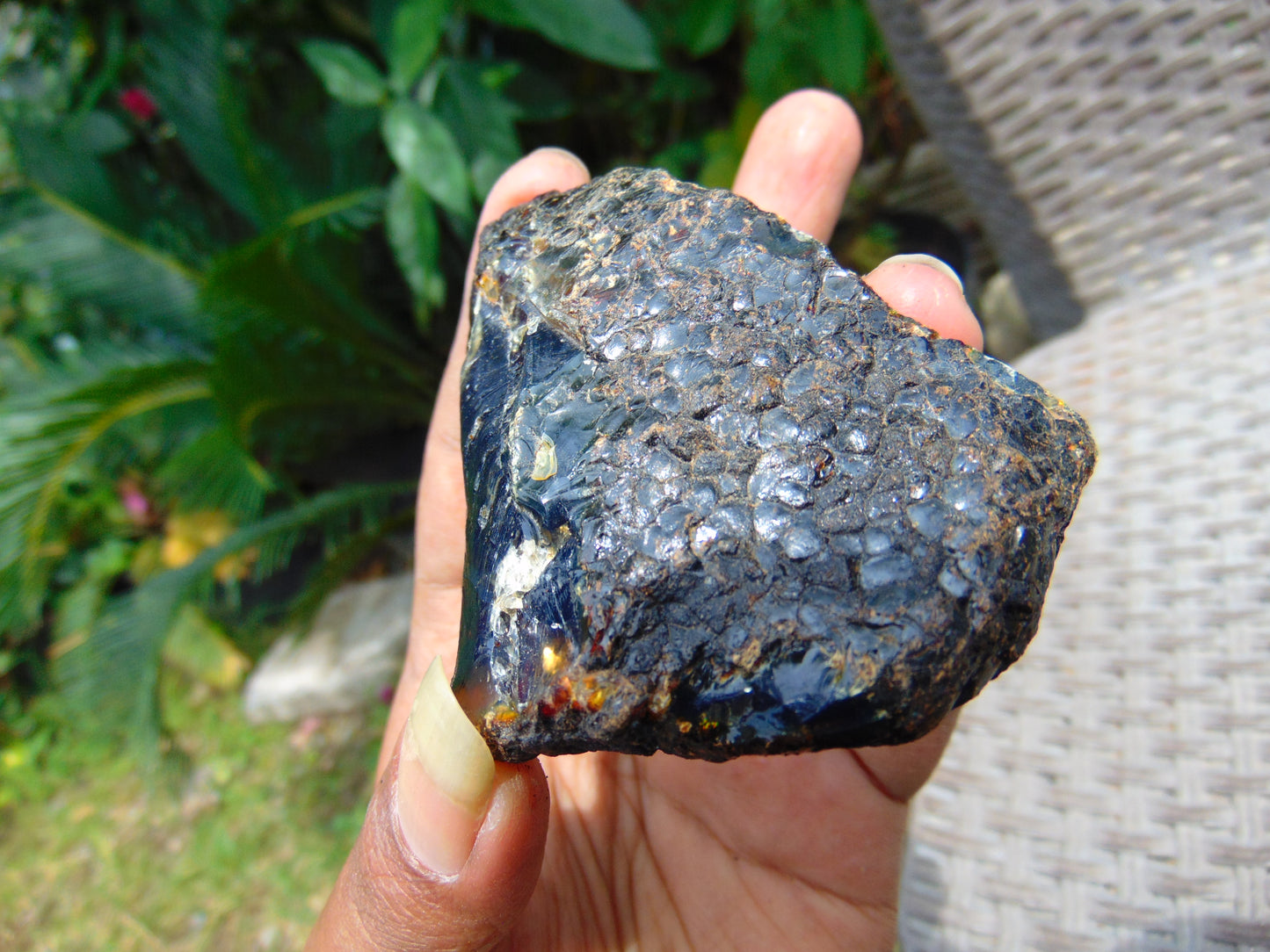45 gram Rough Raw Indonesian Blue Amber for Healing AGRB149