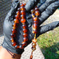 49 gr Hand Tasbih 36 Beads 12 mm Mesbah Rosary Indonesian Amber for Healing FR2
