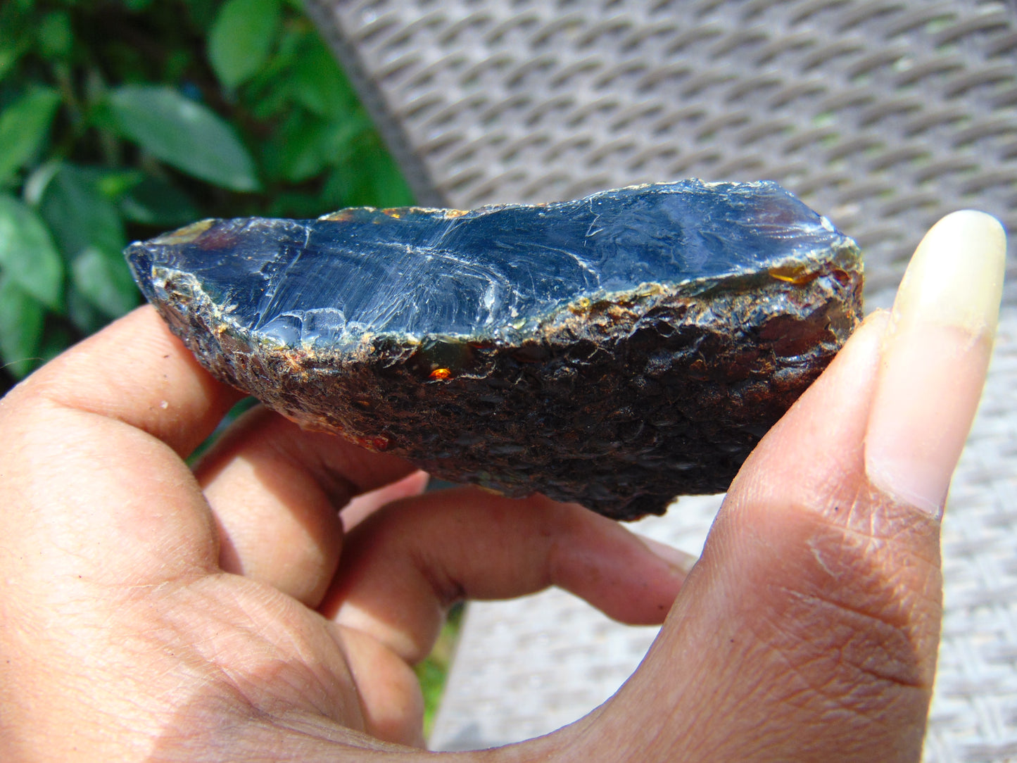 45 gram Rough Raw Indonesian Blue Amber for Healing AGRB149