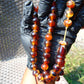 49 gr Hand Tasbih 36 Beads 12 mm Mesbah Rosary Indonesian Amber for Healing FR2