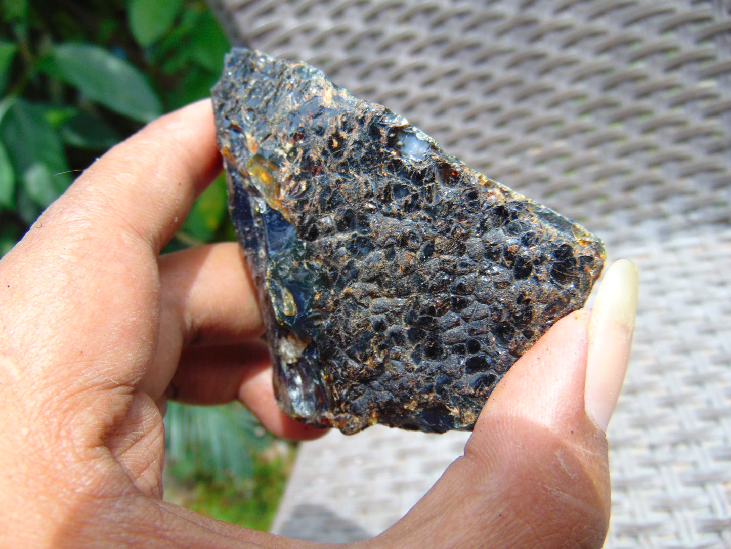 45 gram Rough Raw Indonesian Blue Amber for Healing AGRB149