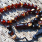 48 gr Hand Tasbih 36 Beads 12 mm Mesbah Rosary Indonesian Dark Red Amber for Healing FR8