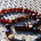 48 gr Hand Tasbih 36 Beads 12 mm Mesbah Rosary Indonesian Dark Red Amber for Healing FR8
