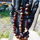 48 gr Hand Tasbih 36 Beads 12 mm Mesbah Rosary Indonesian Dark Red Amber for Healing FR8