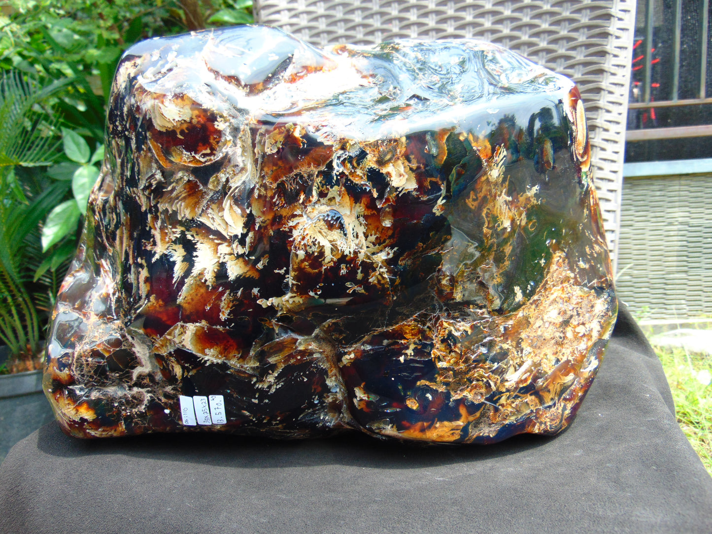 13570 gram Big Full Polished 39x25x23 cm Indonesia Blue Amber for Healing AR110