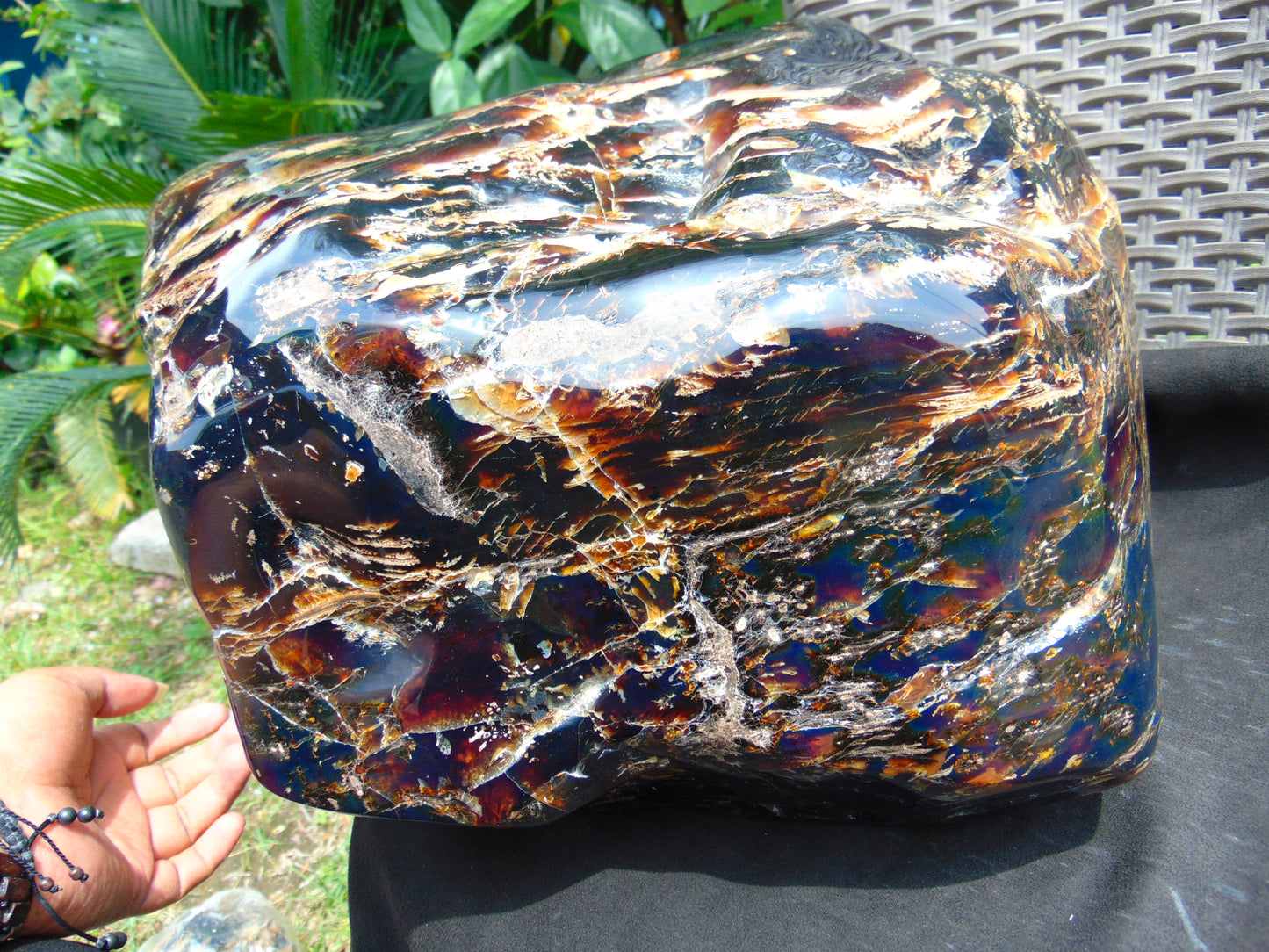 13570 gram Big Full Polished 39x25x23 cm Indonesia Blue Amber for Healing AR110