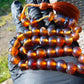 48 gr Hand Tasbih 36 Beads 12 mm Mesbah Rosary Indonesian Yellow Bluish Amber for Healing FR5