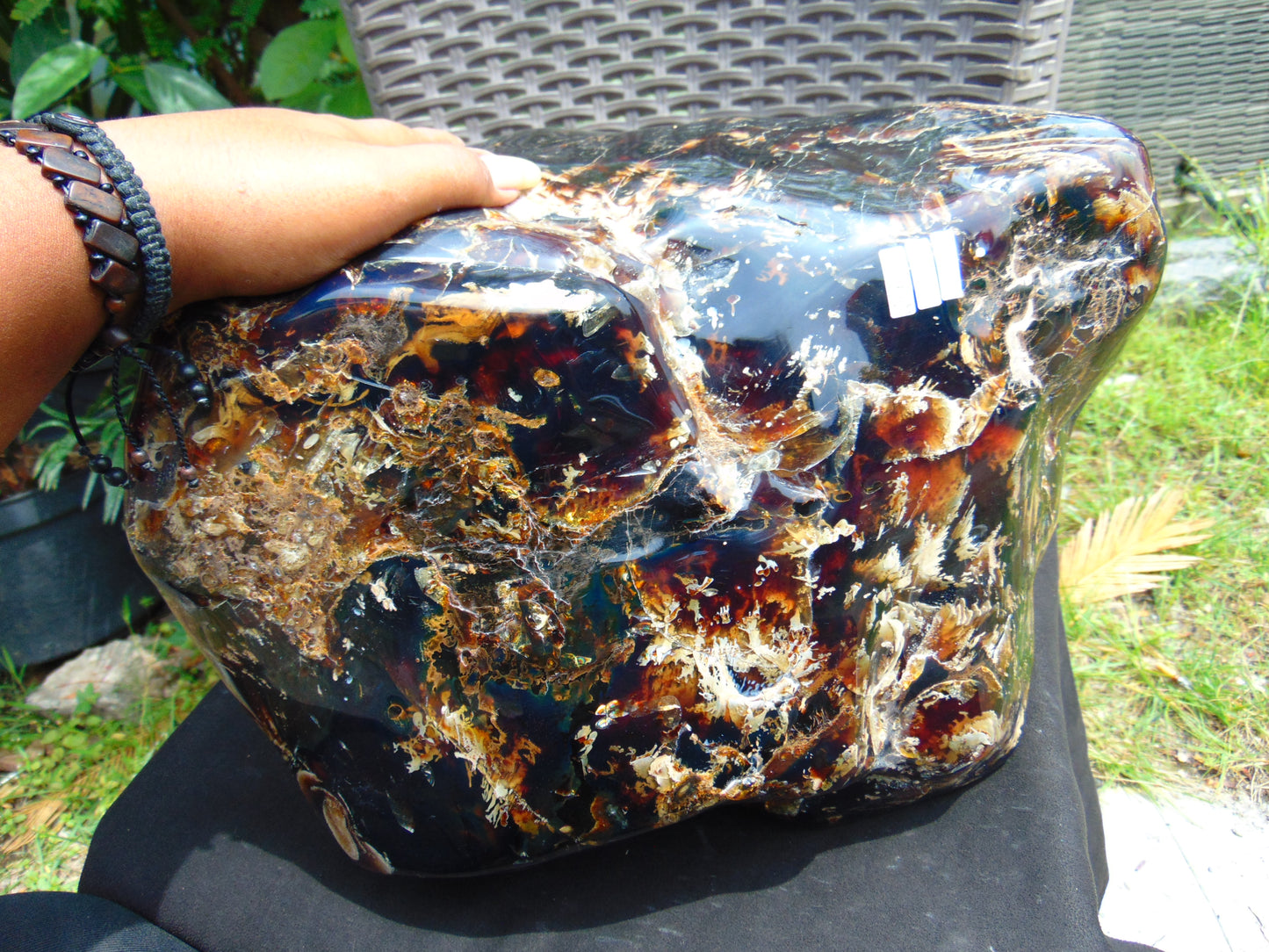13570 gram Big Full Polished 39x25x23 cm Indonesia Blue Amber for Healing AR110