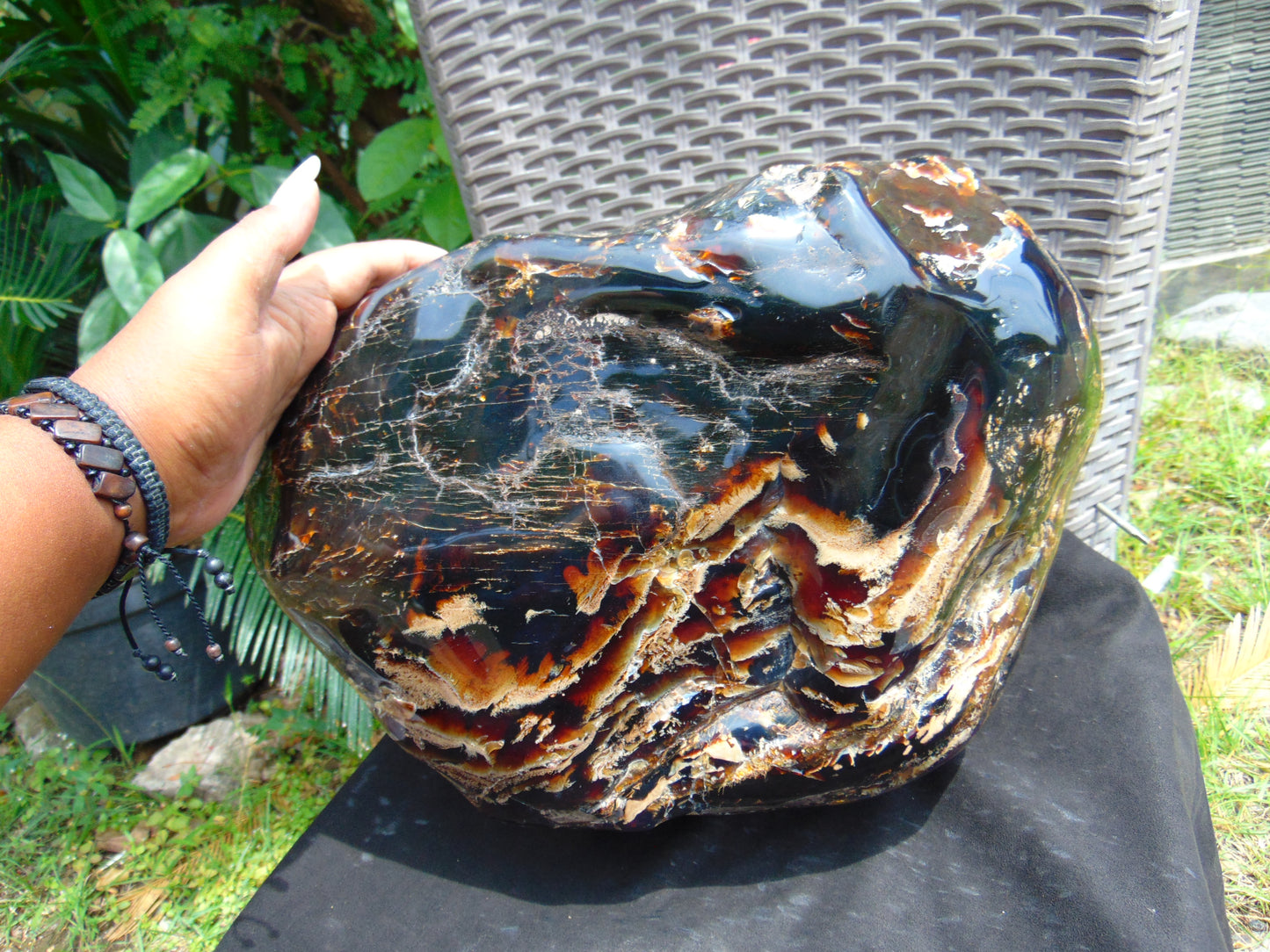 13570 gram Big Full Polished 39x25x23 cm Indonesia Blue Amber for Healing AR110