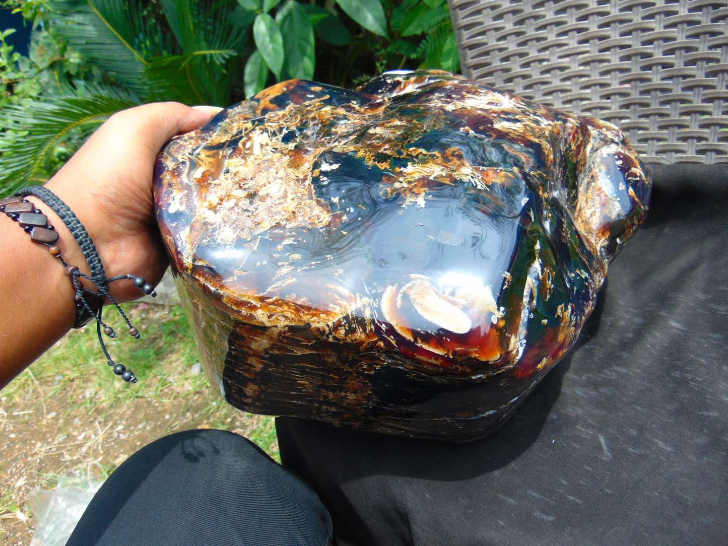 13570 gram Big Full Polished 39x25x23 cm Indonesia Blue Amber for Healing AR110