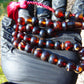 28 gr Hand Tasbih 36 Beads 10 mm Mesbah Rosary Indonesian Dark Red Amber for Healing FR14