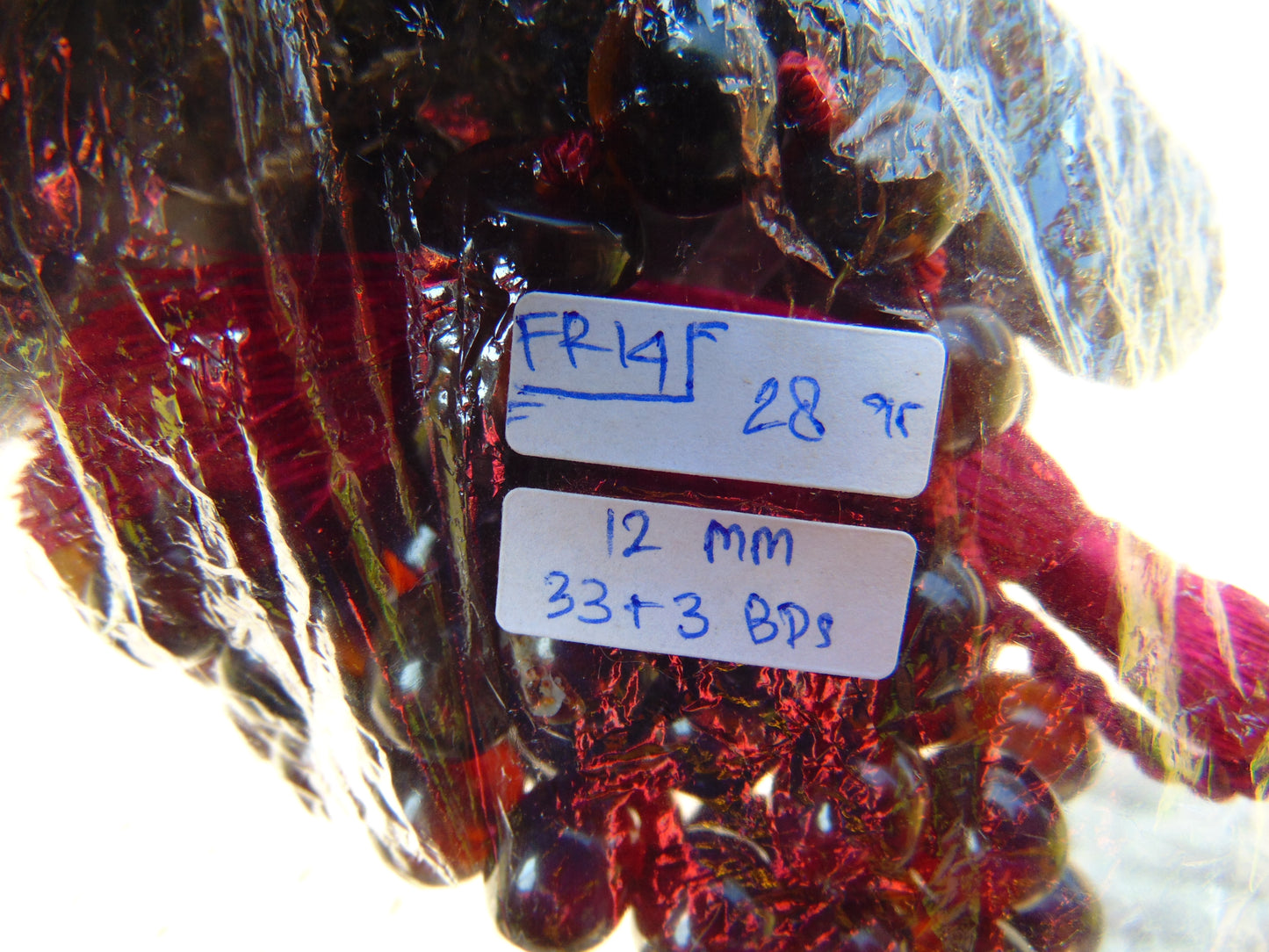 28 gr Hand Tasbih 36 Beads 10 mm Mesbah Rosary Indonesian Dark Red Amber for Healing FR14