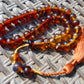 31 gr Hand Tasbih 36 Beads 10 mm Mesbah Rosary Indonesian Yellow Blue Amber for Healing FR12