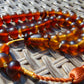 31 gr Hand Tasbih 36 Beads 10 mm Mesbah Rosary Indonesian Yellow Blue Amber for Healing FR12