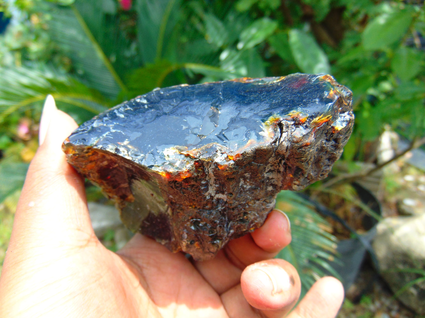 110 gram Rough Raw Indonesian Blue Amber for Healing AGRB120