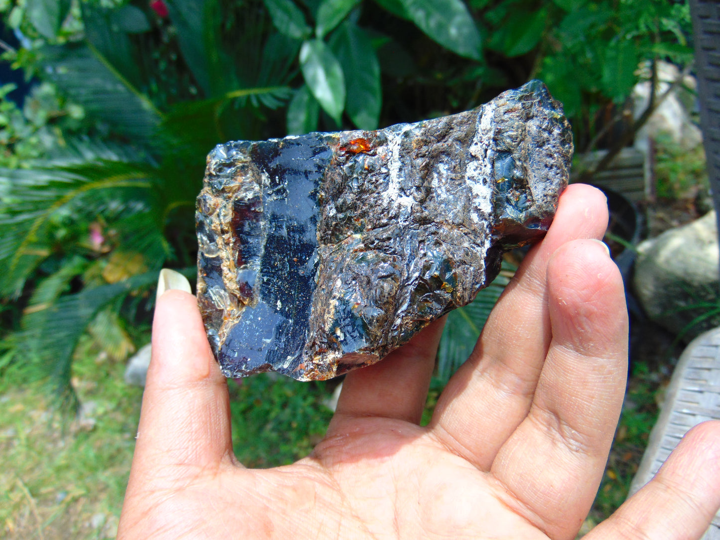110 gram Rough Raw Indonesian Blue Amber for Healing AGRB120