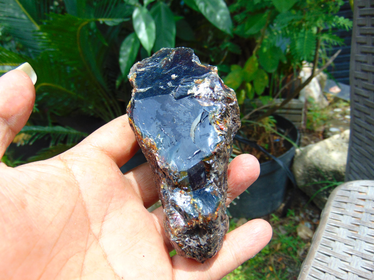 110 gram Rough Raw Indonesian Blue Amber for Healing AGRB120